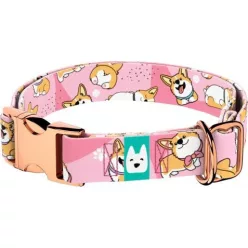 April&June Pembroke Welsh Corgi rózsaszín nyakörv