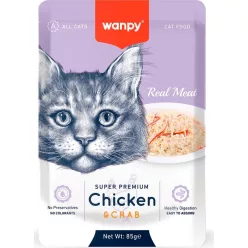 Wanpy CAT Retort pouch Chicken & Crab 85 g