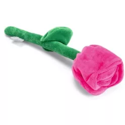 BZ kutyajáték plüss rózsaszín virág 30 cm