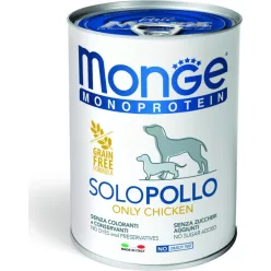 Monge Dog MONOPROTEIN Paté 100% csirke 400 g
