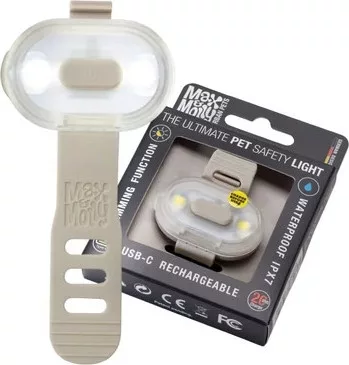 Max & Molly Matrix 2.0 Ultra LED-lámpa nyakörvre rögzíthető - Sand