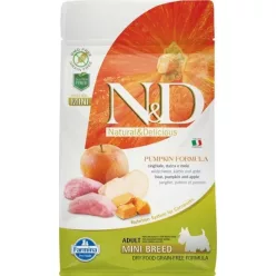   N&D Dog Grain Free vaddisznó & alma sütőtökkel adult mini 800 g