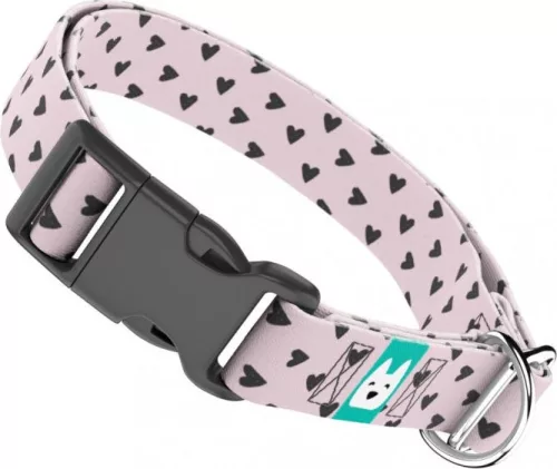 April&June Szivecskés nyakörv lila