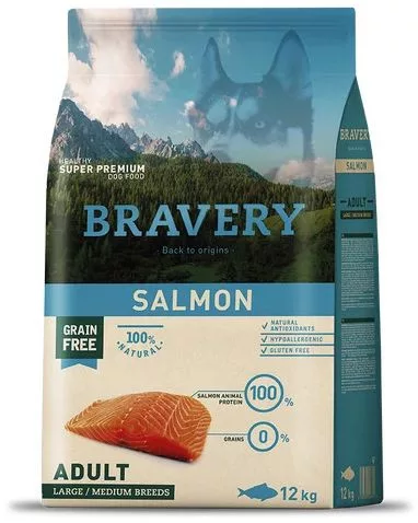 Bravery Salmon Adult Large/Medium Breeds kutyatáp 4 kg