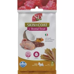   N&D Quinoa Dog Jutalomfalat Skin & Coat Quail Adult Mini 60 g