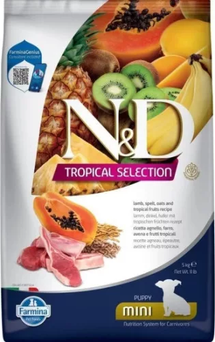 N&D Tropical Selection Dog Lamb Puppy Mini 5 kg