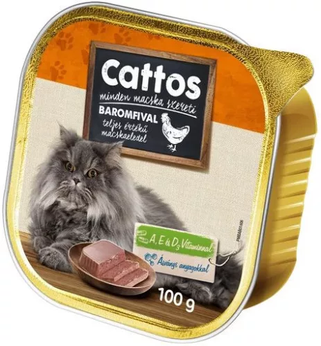 Cattos Alucup macskaeledel baromfi 100 g
