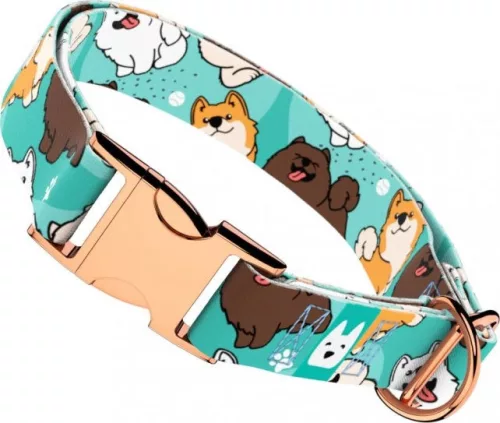 April&June Spitz kék nyakörv