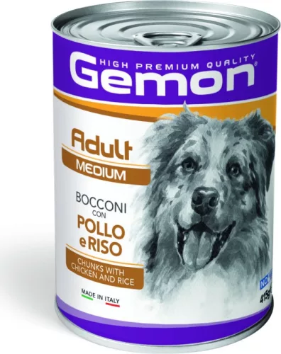 Gemon Dog konzerv Adult Medium Csirke & Rizs 415 g