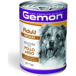   Gemon Dog konzerv Adult Medium Csirke & Rizs 415 g KARTON - 24 db