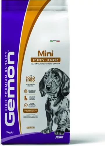 Gemon Dog Mini Puppy & Junior Csirke-rizs 3 kg 