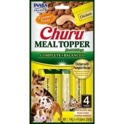   Inaba Dog Churu Meal Topper nedves kutyaeledel - csirke, sütőtök 4 x 14 g