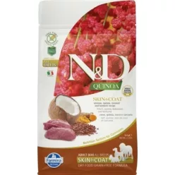   N&D Quinoa Dog Skin & coat vadhús & kókusz Adult mini 800 g