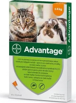 Advantage Spot On 4 kg alatt 4 db