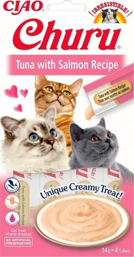 Inaba Cat Churu Püré - tonhal, lazaccal 4 x14 g