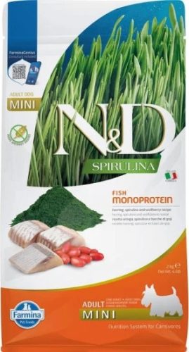 N&D Spirulina Dog hering adult mini 2 kg