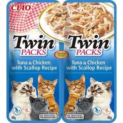 Inaba Cat Ciao Twin Packs zselés macskaeledel - tonhal, csirke, fésűkagyló 2 x 40 g   Inaba Cat Ciao Twin Packs zselés macskaeledel - tonhal, csirke, fésűkagyló 2 x 40 g