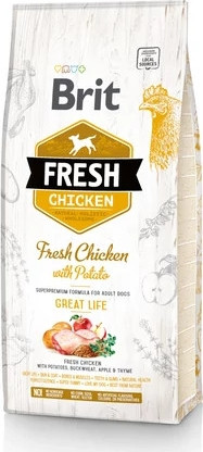 Brit Fresh Chicken with Potato Adult Great Life 12 kg