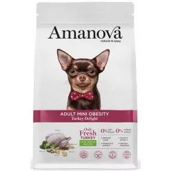 AmaNova Dog Mini Adult Obesity Turkey Delight 800 g