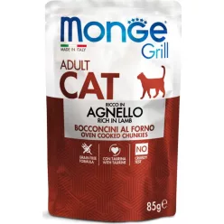 Monge Cat Grill Pouch ADULT bárány 85 g 
