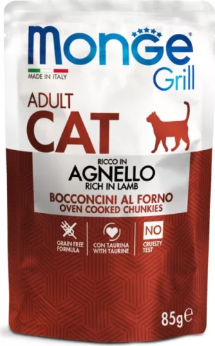 Monge Cat Grill Pouch ADULT bárány 85 g 