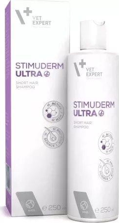 VetExpert StimuDerm Ultra Sampon rövid szőrű kutyáknak 250 ml