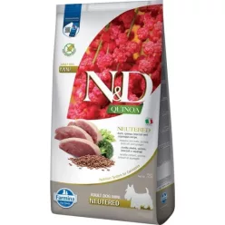   N&D Quinoa Dog Kacsa, brokkoli & spárga neutered adult mini 7 kg