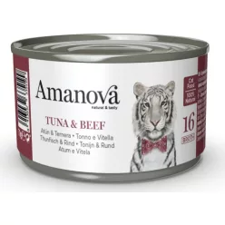 AmaNova Cat P16 Canned Tuna & Beef Brtoth 70 g