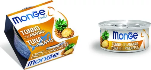 Monge Cat Fruit Tonhal & ananász 80 g  KARTON - 4 db