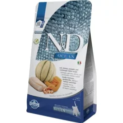   N&D Ocean Cat tőkehal, garnéla, sütőtök & sárgadinnye Kitten 1,5 kg
