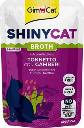 GimCat Shinycat Pollo macskáknak tonhal rák 70 g