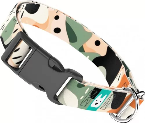 April&June Pasztel, Oliva, Rózsaszín Kamuflázs nyakörv