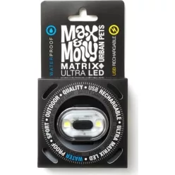   Max & Molly Matrix Ultra LED-lámpa nyakörvre rögzíthető - Fekete