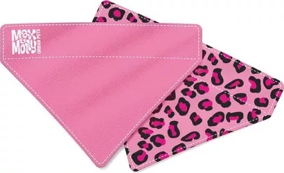 Max & Molly Bandana - Leopard Pink - S