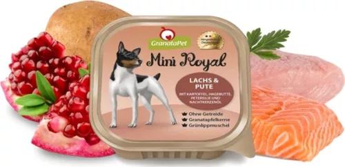 GranataPet Mini Royal Adult - Lazac & Pulyka 10x150 g
