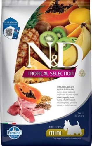 N&D Tropical Selection Dog Lamb Adult Mini 5 kg