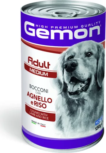 Gemon Dog konzerv Adult Medium Bárány & Rizs 1250 g