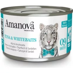 AmaNova Cat P09 Canned Tuna Whitebaits Broth 70 g