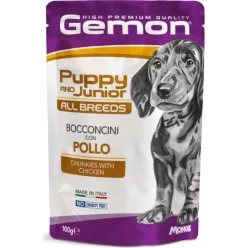 Gemon Dog Pouch Puppy & Junior Csirke 100 g 