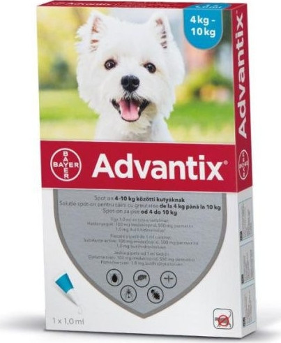 Advantix Spot On 4-10 kg 4 db