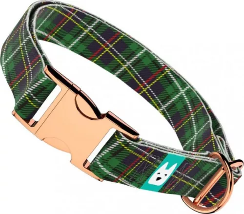 April&June Klasszikus Zöld Kockás nyakörv