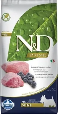N&D Dog Prime Dog Bárány & áfonya Adult Mini 7 kg