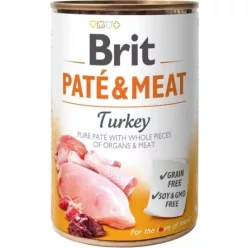 Brit Paté & Meat Turkey 400 g KARTON - 6 db