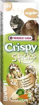 Versele Laga Crispy Sticks Hamsters-Rat Rice & Vegetables 2 pieces 110 g