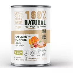   Fresh Farm Coarse pate with chicken, pumpkin, apples & herbs 800 g