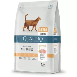   QUATTRO CAT Super Premium macskatáp felnőtt macskáknak csirkével 1,5 kg
