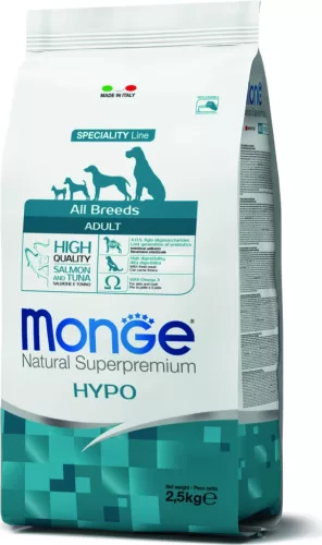 Monge Dog Speciality Line All Breeds Hypo - Lazac & Tonhal - Adult 2,5 kg 