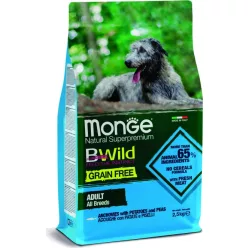   Monge BWild Grain Free Dog Szardella, burgonya & borsó 12 kg 