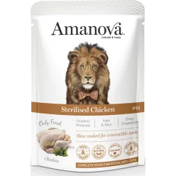 AmaNova Cat GF Pouch P10 Sterilised Chicken 85 g