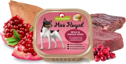 GranataPet Mini Royal Adult - Vad & Angus Marha 10x150 g